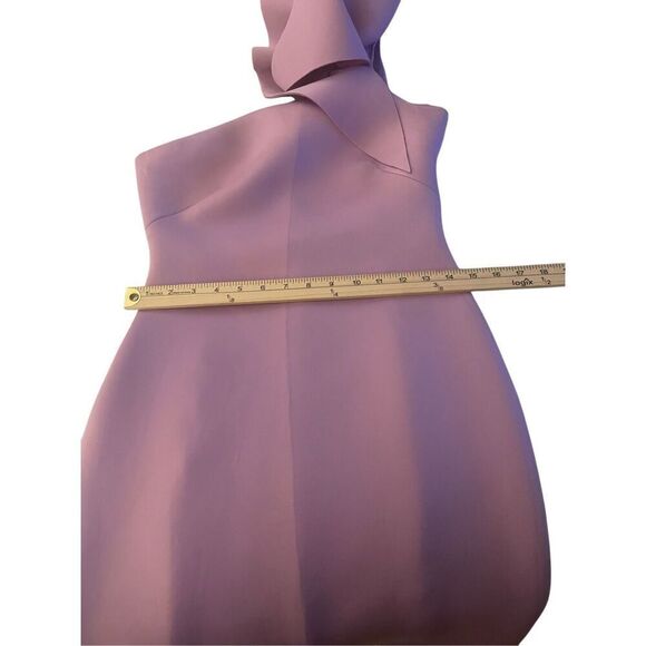 Eliza J One Shoulder Scuba Cocktail Dress Lilac Size 4 - Picture 10 of 16